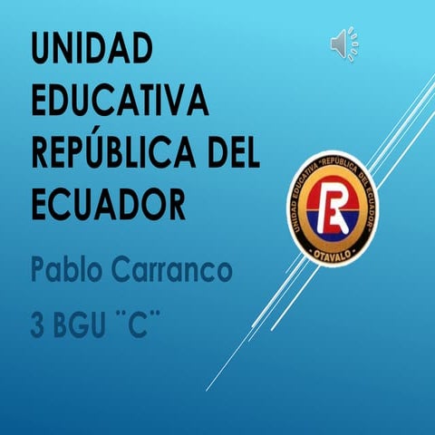 Unidad Educativa ¨República del Ecuador ¨