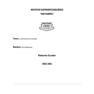 Deber de comercio electronico