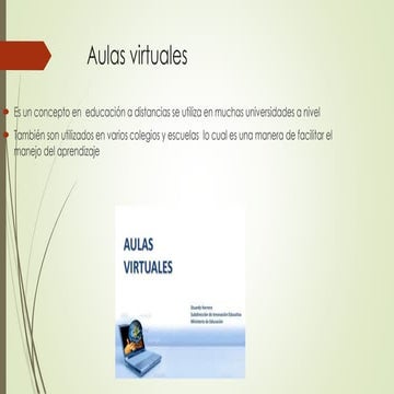 Aula virtual presentación | PPTX