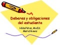 Deberes y obligaciones del estudiante
