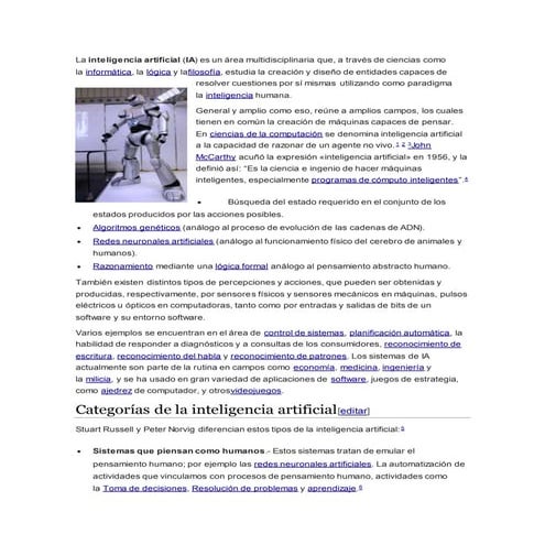 Inteligencia Artificial