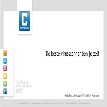 De beste virusscanner ben je zelf