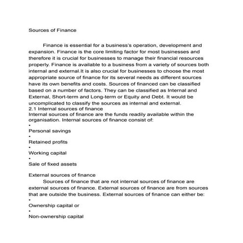 Debeture as sources of finance