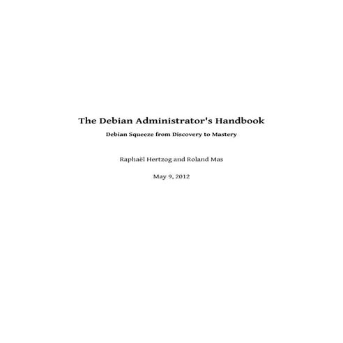 Debian Handbook