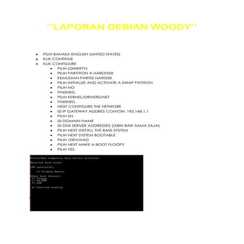 Debian 3 woody
