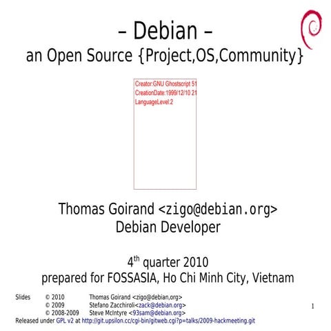 Debian general presentation
