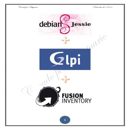 Debian Jessie (8.0) + GLPI 9.0 + FusionInventory