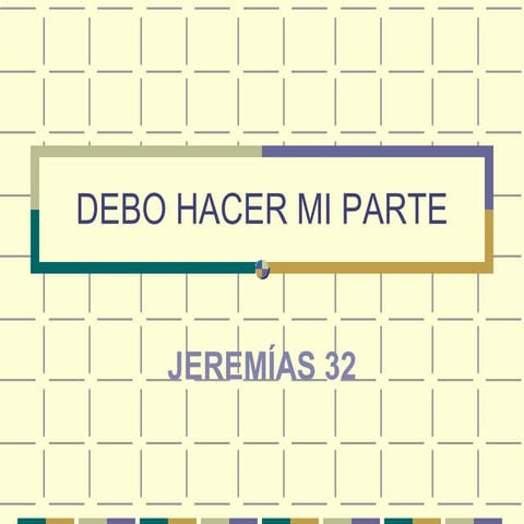 DEBO HACER MI PARTE | PPT