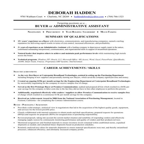 Deborah Hadden Resume Cb1