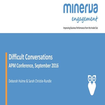 Difficult Conversations - Deborah Hulme