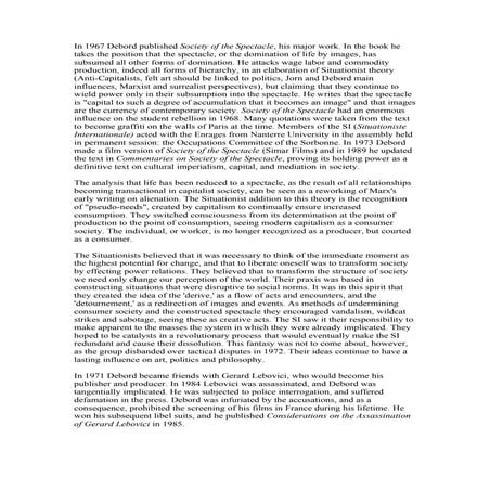 Debord overview