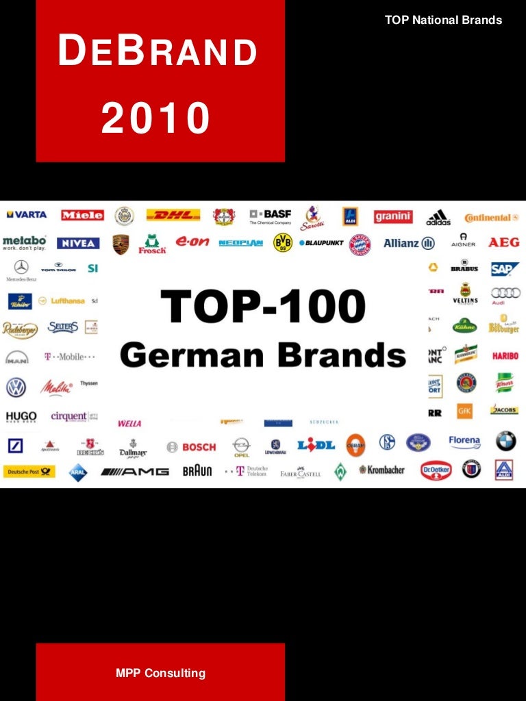 DeBrand2010 TOP100 German Brands