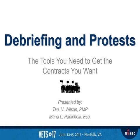 Debriefing and Bid Protests