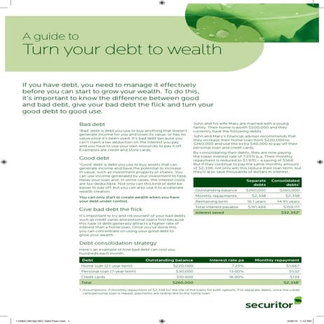 Debt to Wealth Guide