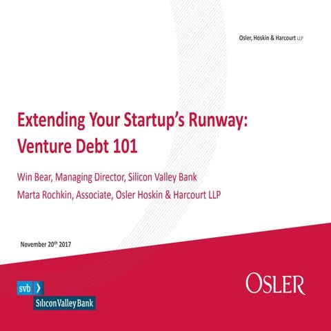 Debt financing for tech companies