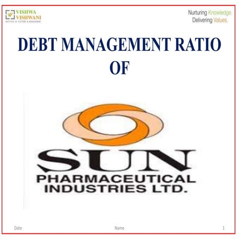 Debt management ratio (1)