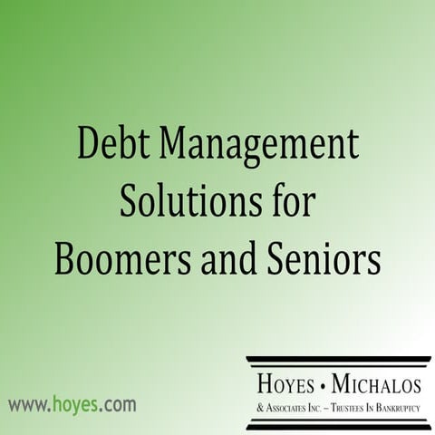 Debt Management Solutions for Seniors