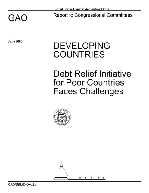 Debt relief initiative for poor countries