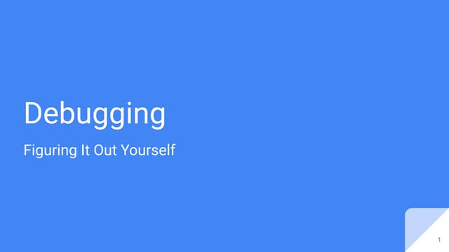 Debugging - Figuring it out yourself (WordCamp Dublin 2019)