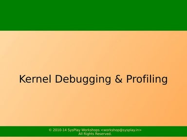 Kernel Debugging & Profiling