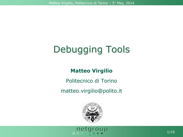 Debugging tools