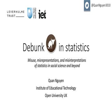 Debunk bullshit in statistics QN