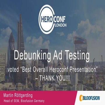 Debunking Ad Testing | PPTX