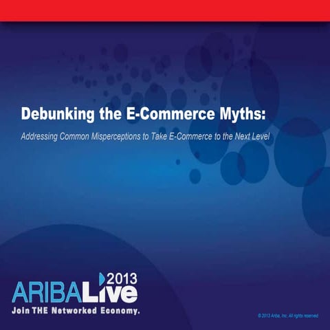 Debunking The e-Commerce Myths