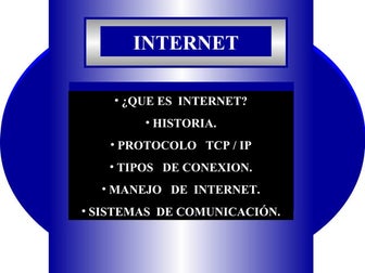 ¿QUE ES INTERNET? RED MUNDIAL DE INFORMACION