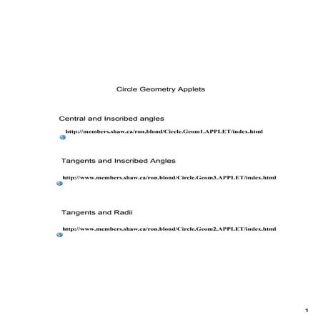 Dec. 2 Online Quiz And Applets