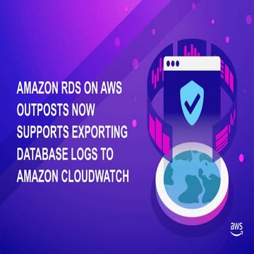 Amazon RDS on AWS Outposts now supports exporting database logs to Amazon Clo...