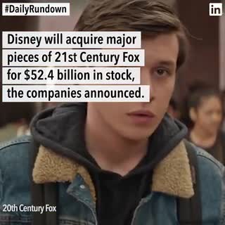 Disney agrees to buy major Fox assets, the FCC is expected to vote on net neutrality, and more news