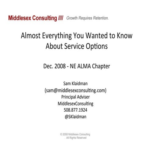  Service Contract Options For Capital Equipment