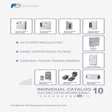 10 - Ac Power Regulators & Control Power Transformers - Fuji Electric