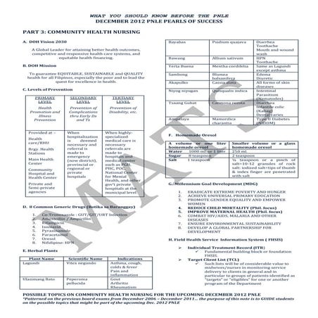 Dec 2012  NLE TIPS CHD and CD