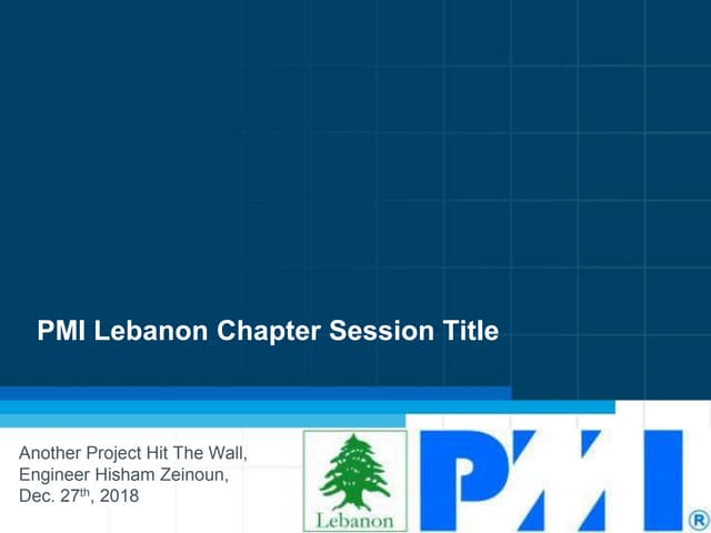 Another Project hit the wall by Eng. Hisham Zeinoun