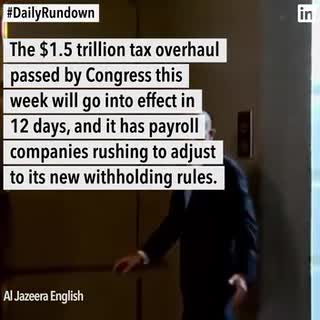 Employers brace for confusion amid tax overhaul, Ford faces harassment storm, and more news