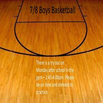 Announcements- Friday December 6, 2019