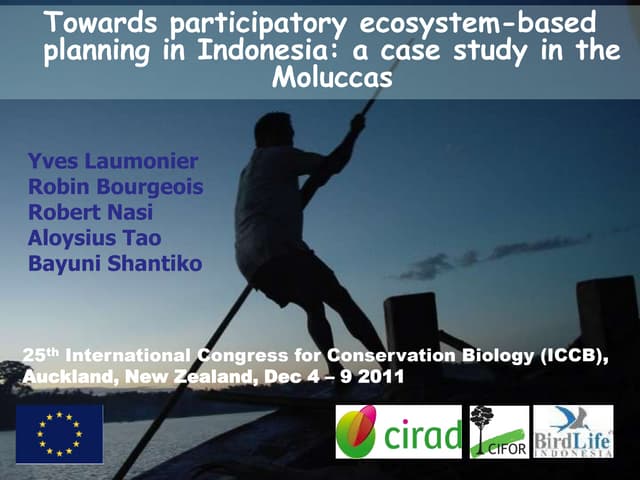 Towards participatory ecosystem-based planning in Indonesia: a case study in the Moluccas