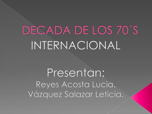Decada 70´s
