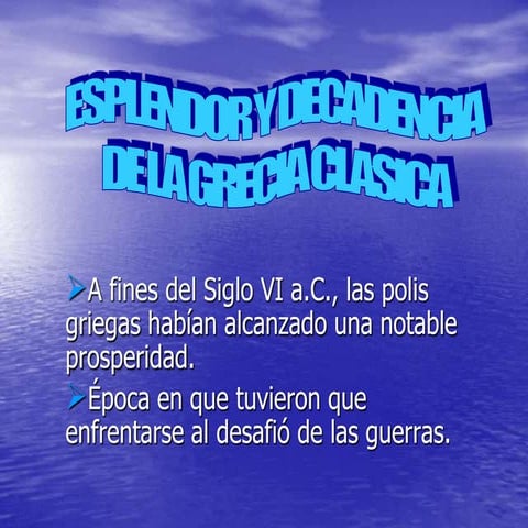 Decadencia De La Grecia Clasica