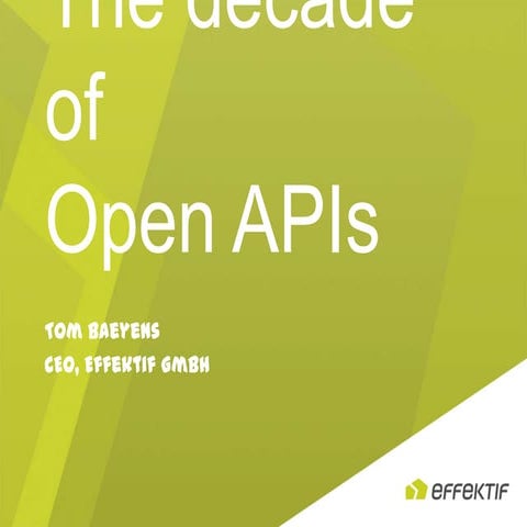 The Decade of Open APIs