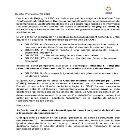 Decaleg WomanLiderTIC 2022