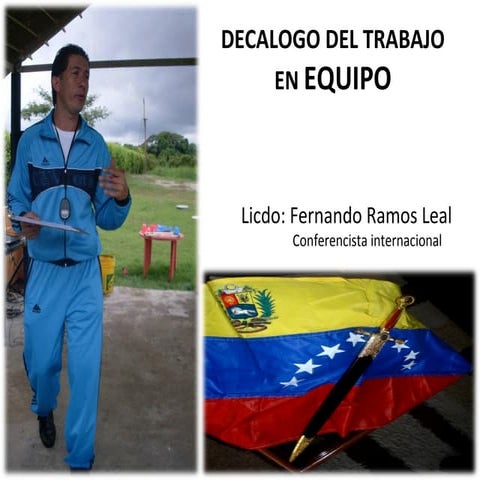 Decalogo para el trabajo en equipo fernando ramos leal