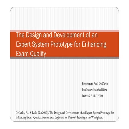 De carlo rizk 2010 icelw