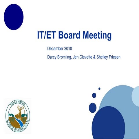 PWSD IT/ET Dec Board Meeting