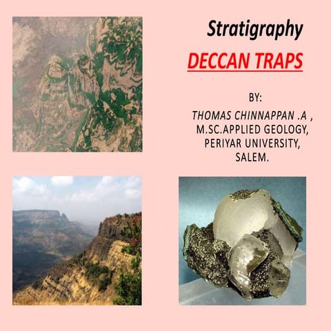 Deccan traps in stratigraphy