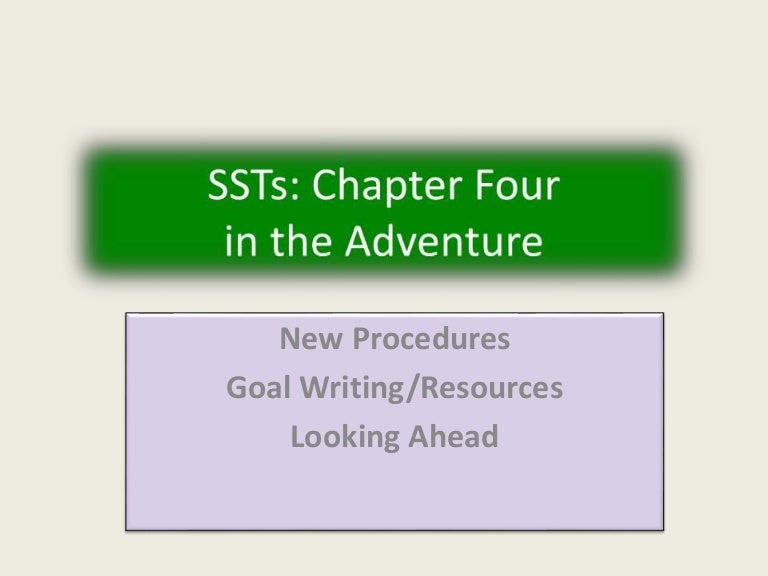 December 1 Sst Training