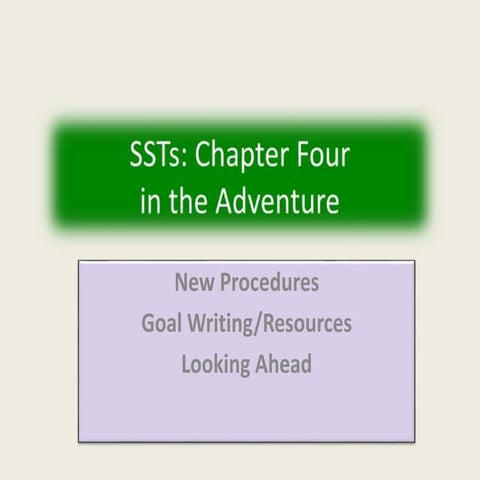 December 1 sst training