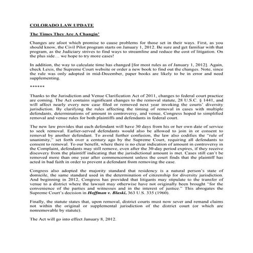 December 2011 update